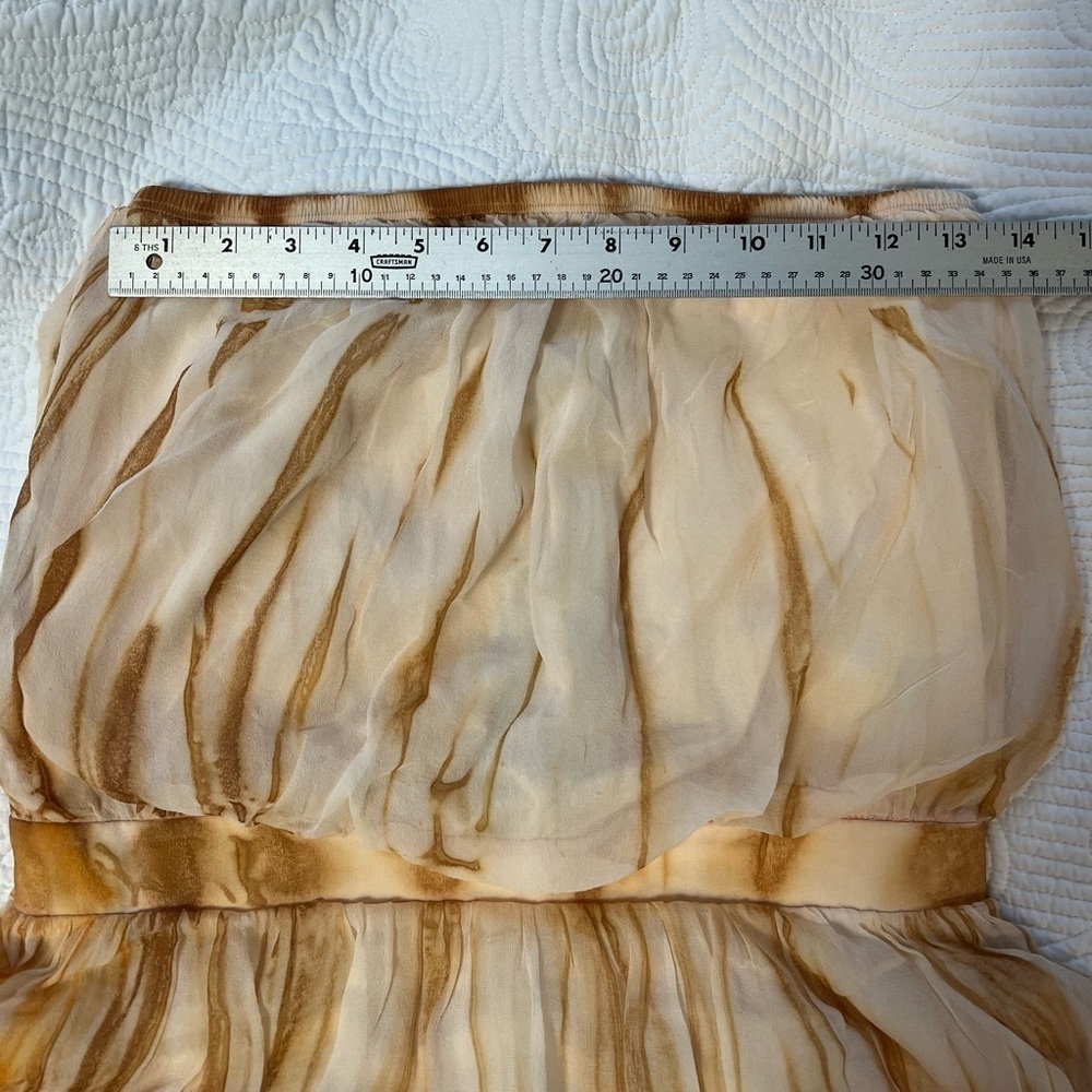 Silk Strapless Tube Mini Dress - Size M - Picture 8 of 8